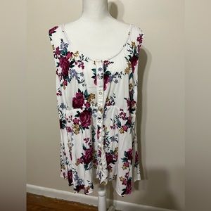 Torrid floral sleeveless top